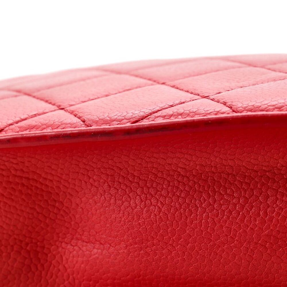 Chanel CC Box Flap Bag Quilted Caviar Mini Red - Picture 7 of 13